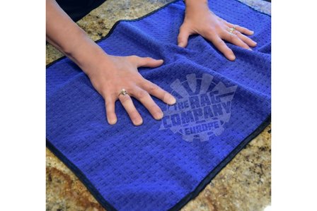 Blue Waffle Wave Towel