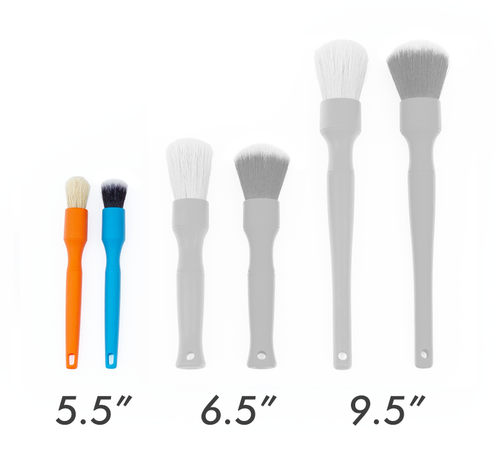 Detailing Factory Mini-Brush Set - One Orange + One Blue