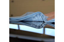 Blue Glass and Window Towel